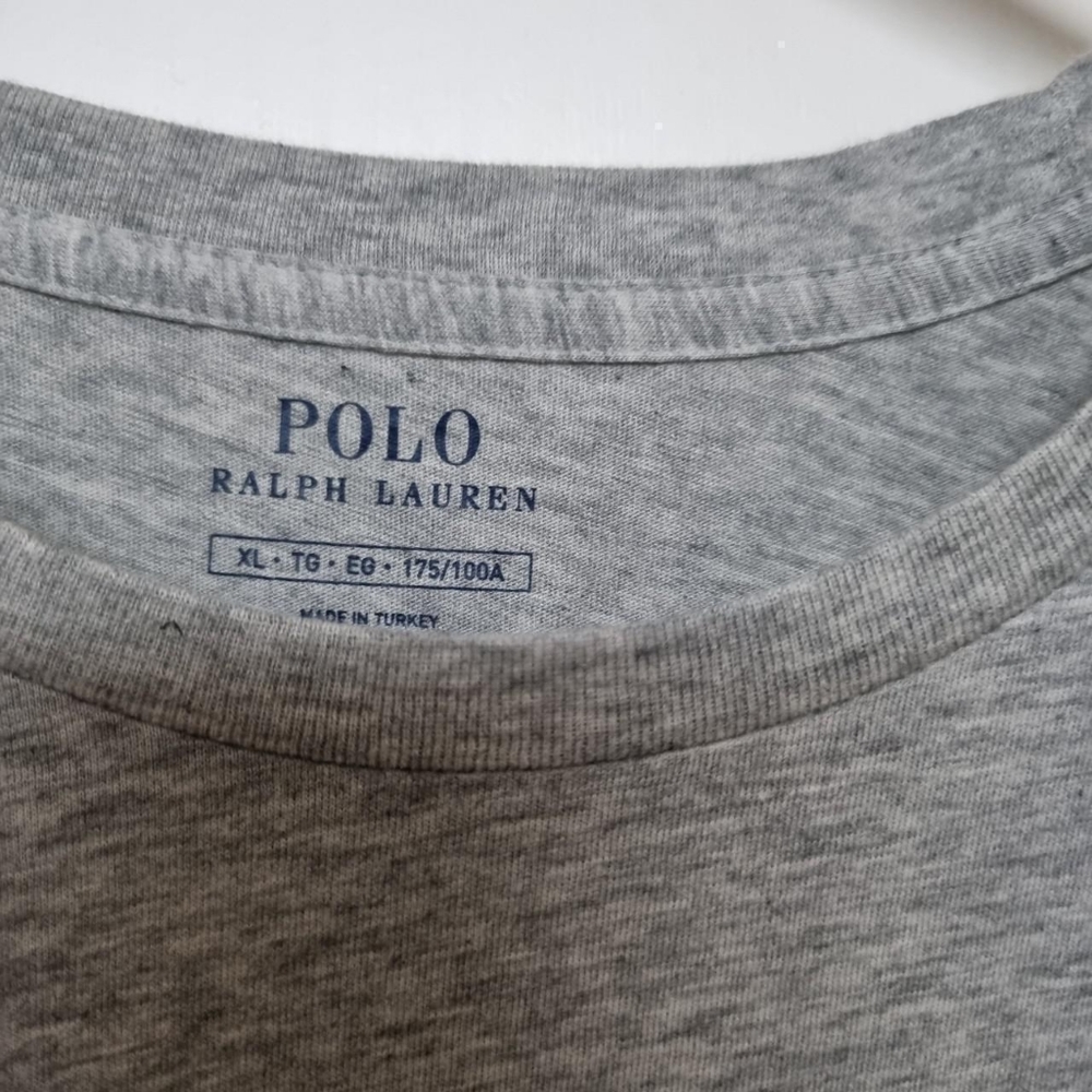 Polo Ralph Lauren Grey slogan print t shirt.Size xl uk 14/16BNWT - Picture 3 of 4